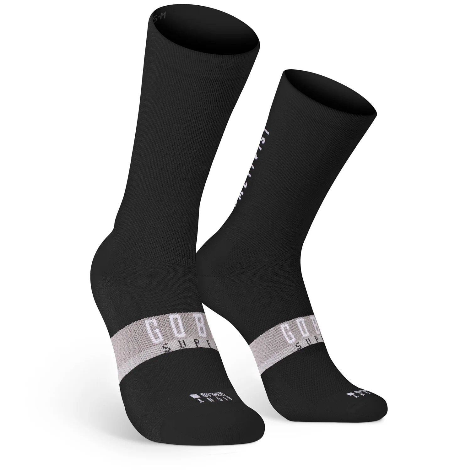 Superb Calcetin Extra Largo Gobik Unisex Axis Negro