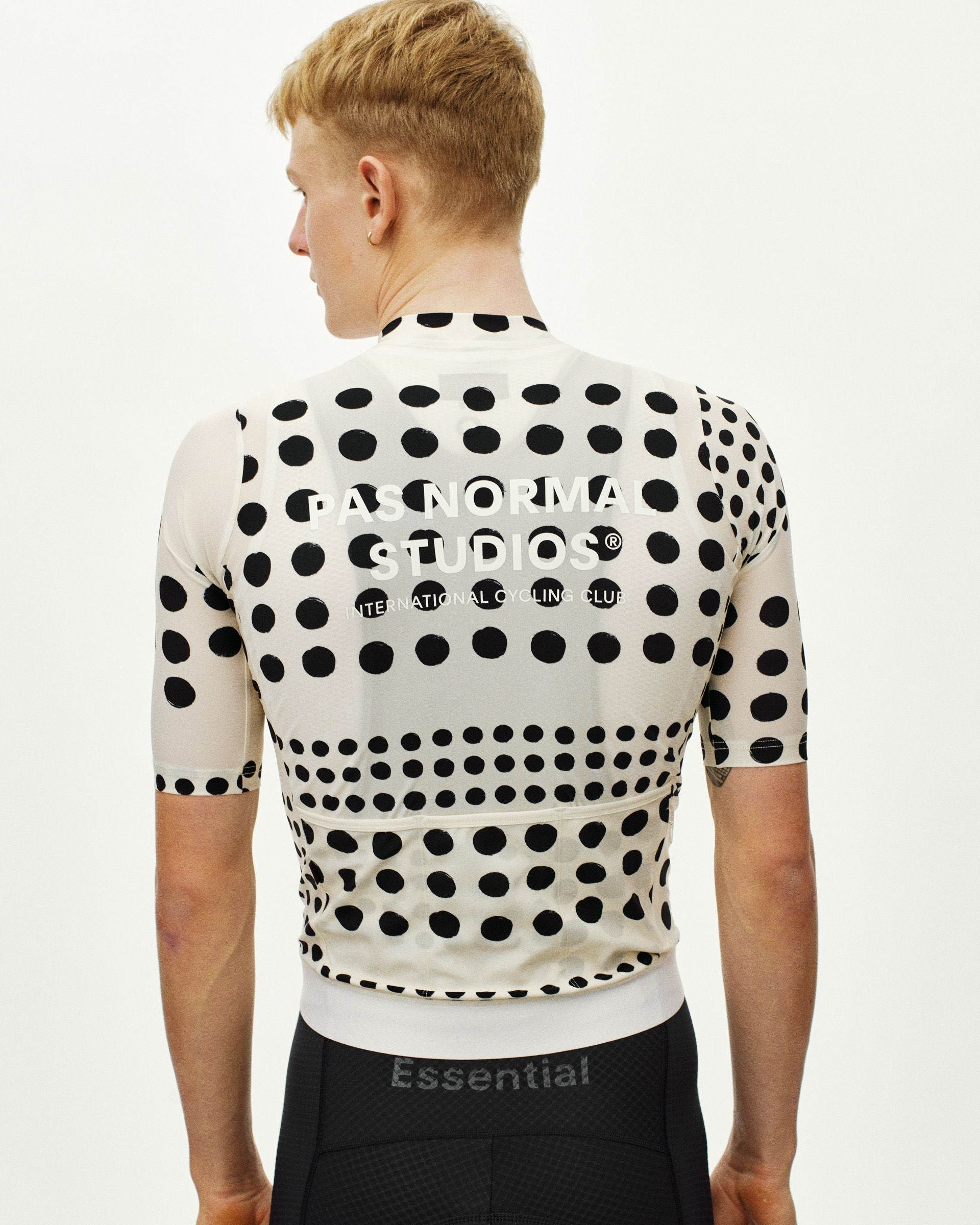 Maillot Manga Corta Pas Normal Studios Essential Hombre Dot Off White #5