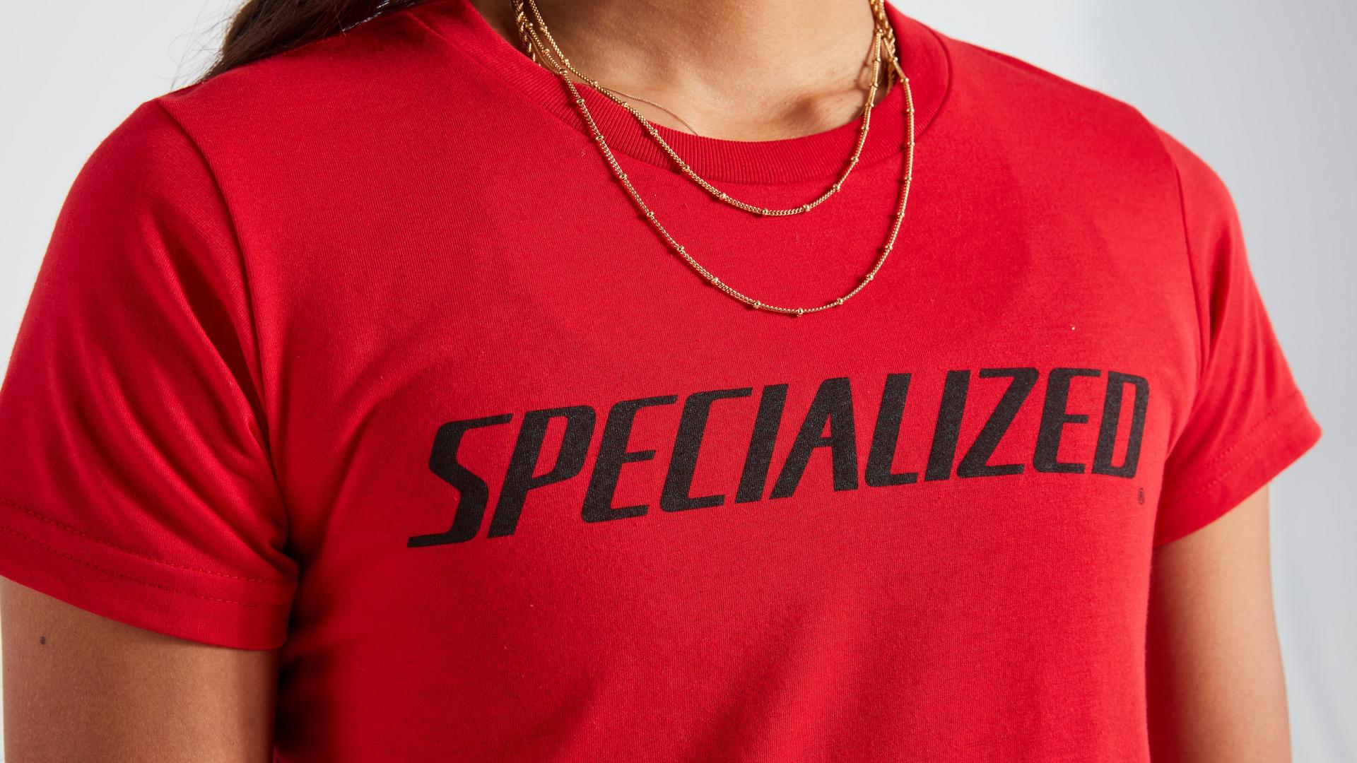 Wordmark Camiseta Manga Corta Mujer Flo Rojo #4