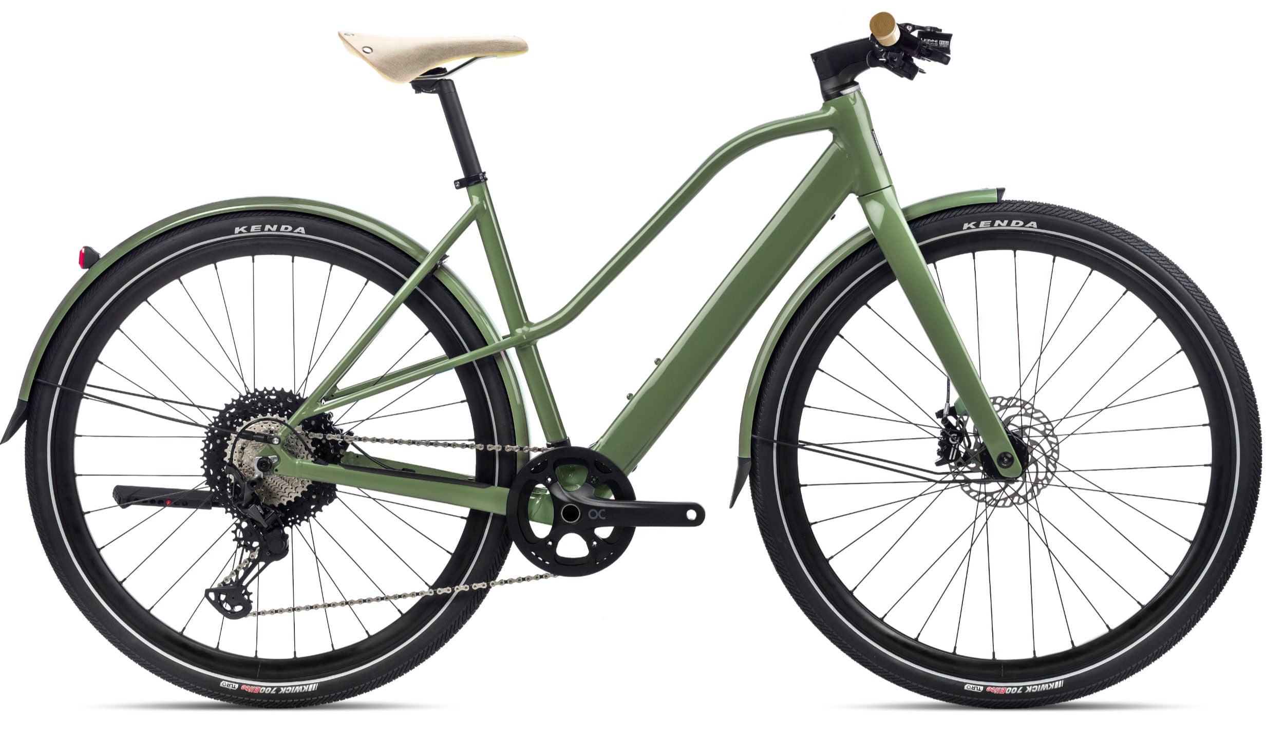 Bicicletas Electricas eUrbanas Orbea Vibe Mid H10 Mud 2023 Urban Green Gloss