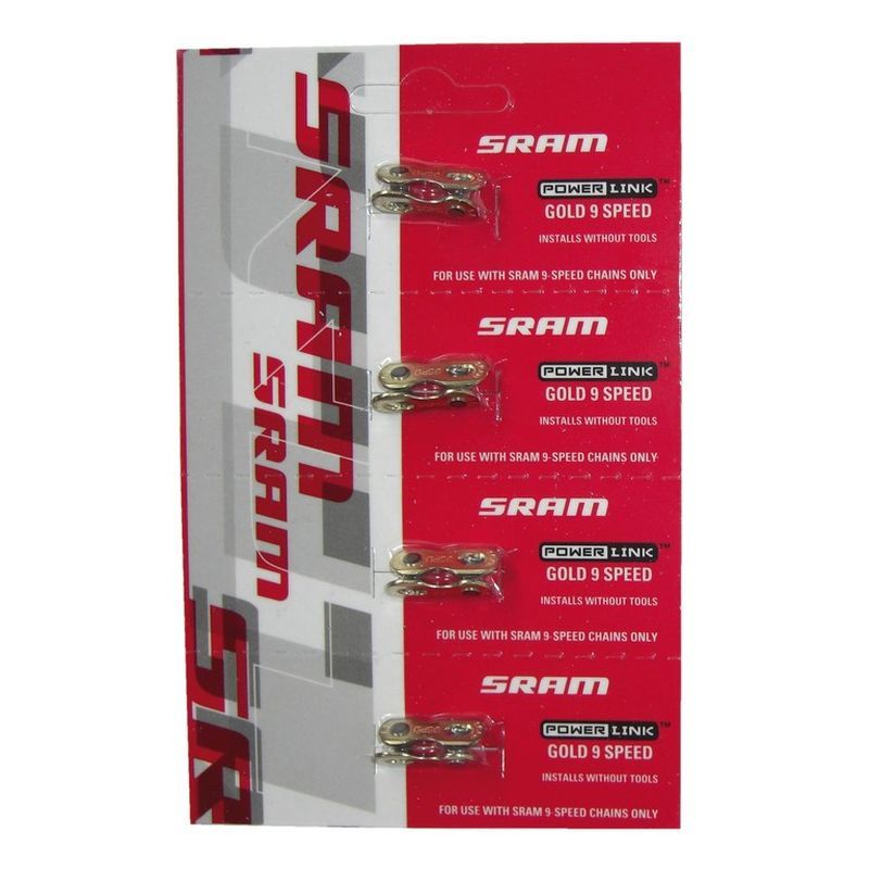 Conector Cadena Sram Powerlink 9v Oro 1 ud