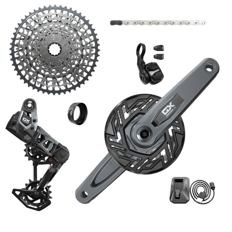 Grupo Electrónico Sram GX T-Type Eagle E-MTB AXS POD Brose ISIS 160mm 36d 1x12v Negro
