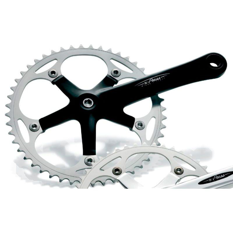 Juego Bielas/Plato Miche Xpress 135 Bcd 48d 1v Aluminio 170mm Plata