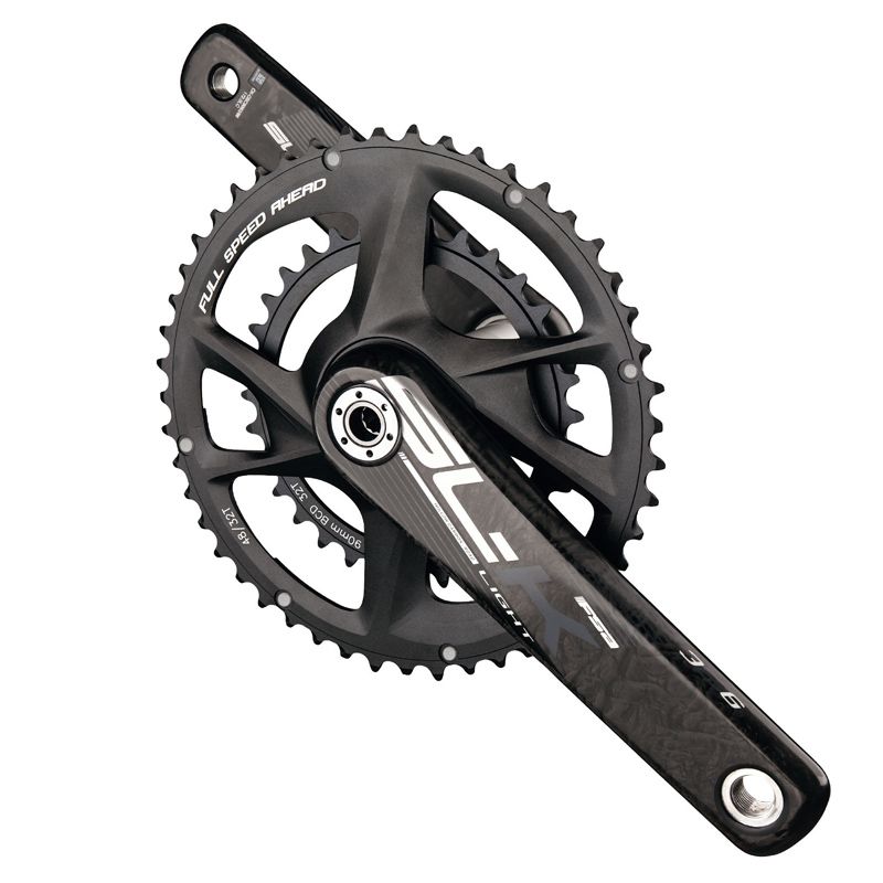 Juego Bielas/Platos Fsa Omega Megaexo 19mm 46/30d Shimano 12v Aluminio 175mm Negro