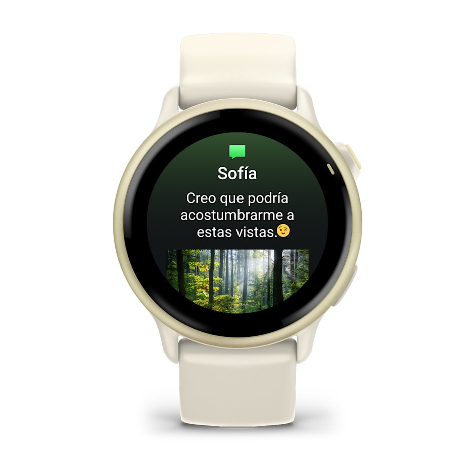 Reloj Garmin Vívoactive 6 Smartwatch GPS Blanco Oro #2