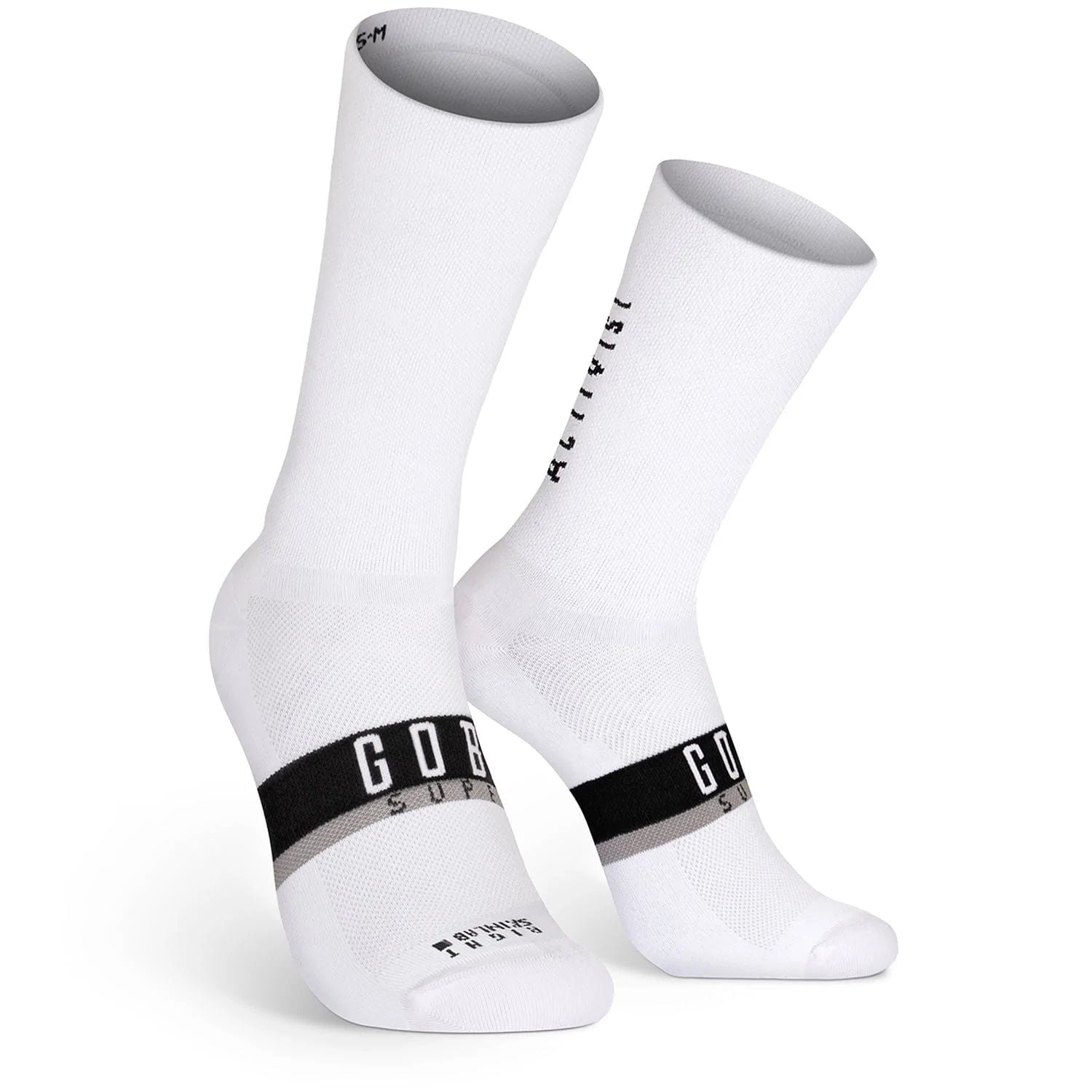 Superb Calcetin Extra Largo Gobik Unisex Axis Blanco