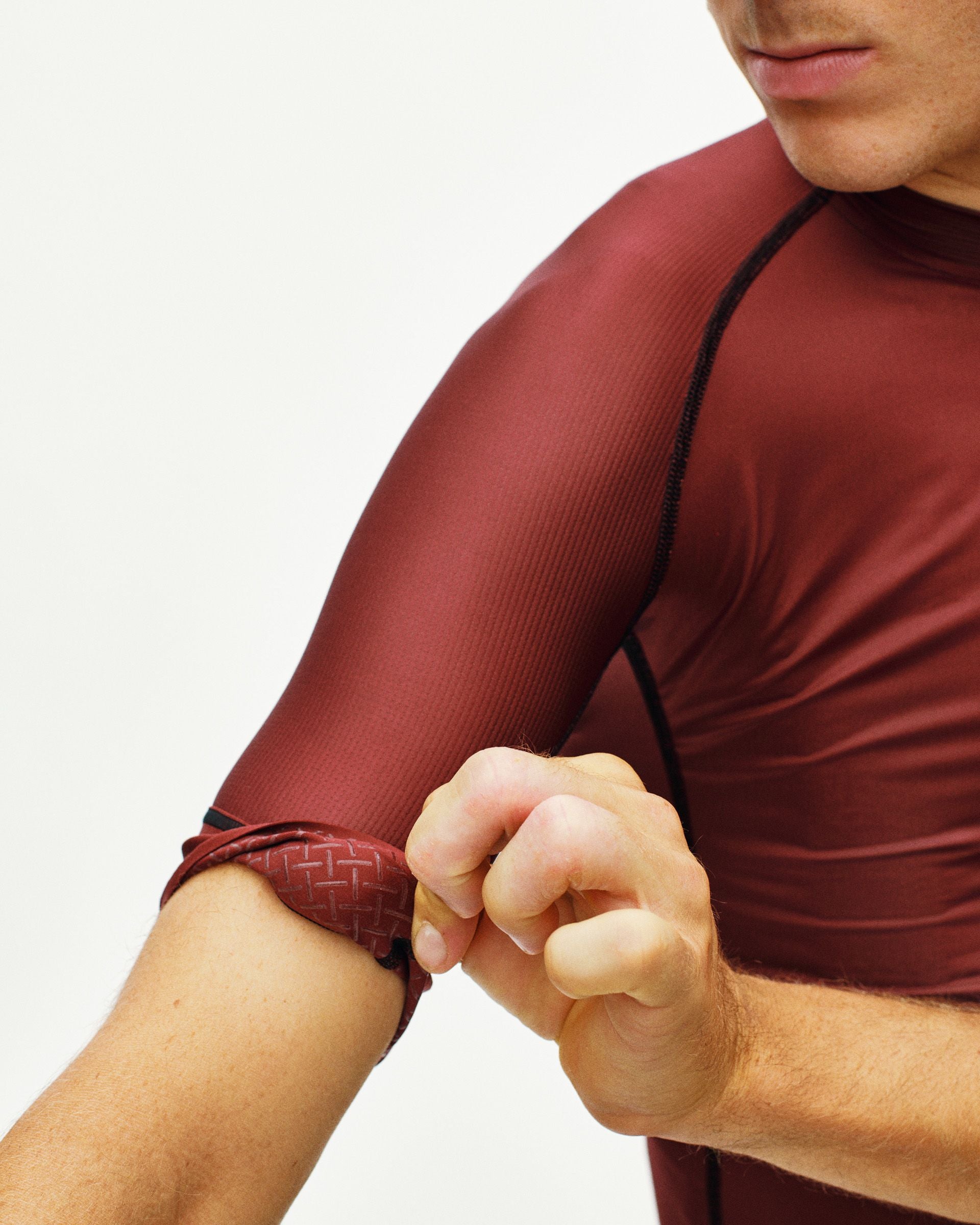 Maillot Manga Corta Pas Normal Studios Mechanism Hombre Maroon #8