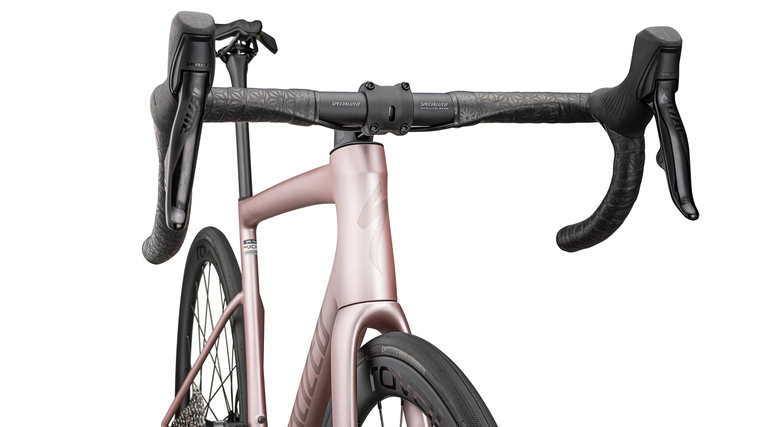 Bicicletas Carretera Tarmac SL8 Expert Rival eTap AXS Specialized 2025 Satin Champagne/Black Pearl #4