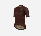 Maillot Manga Corta Hiru Lab Race Mujer Chocolate