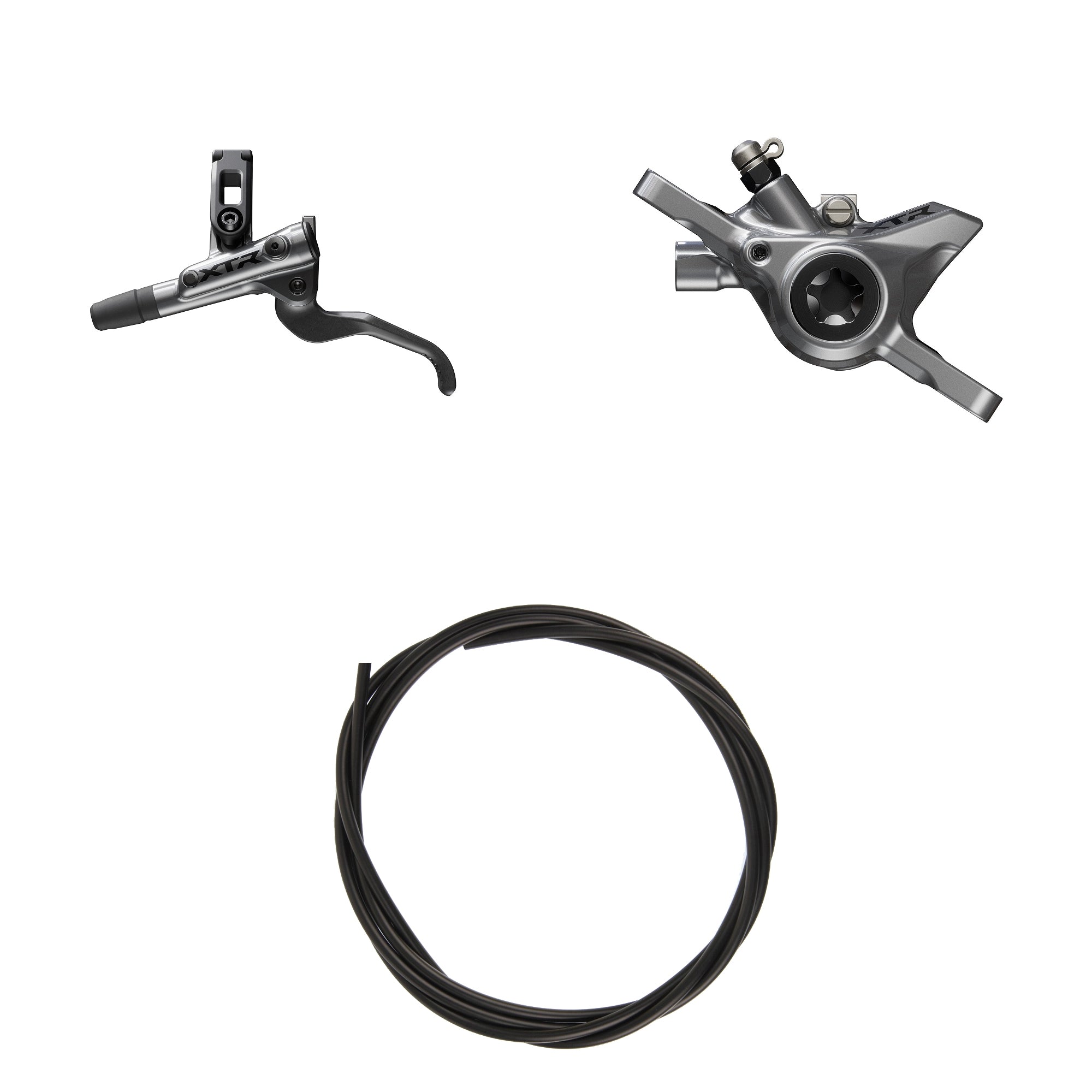 Kit Freno Disco Hidráulico Shimano XTR BR-M9200/BL-M9200 Delantero/Izquierdo Resina Sin Aletas/Adaptador Latiguillo 1000mm Negro #2