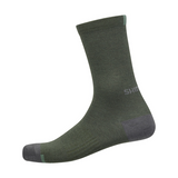 Chaussettes Shimano Performance Laine Unisexe Olive Foncé
