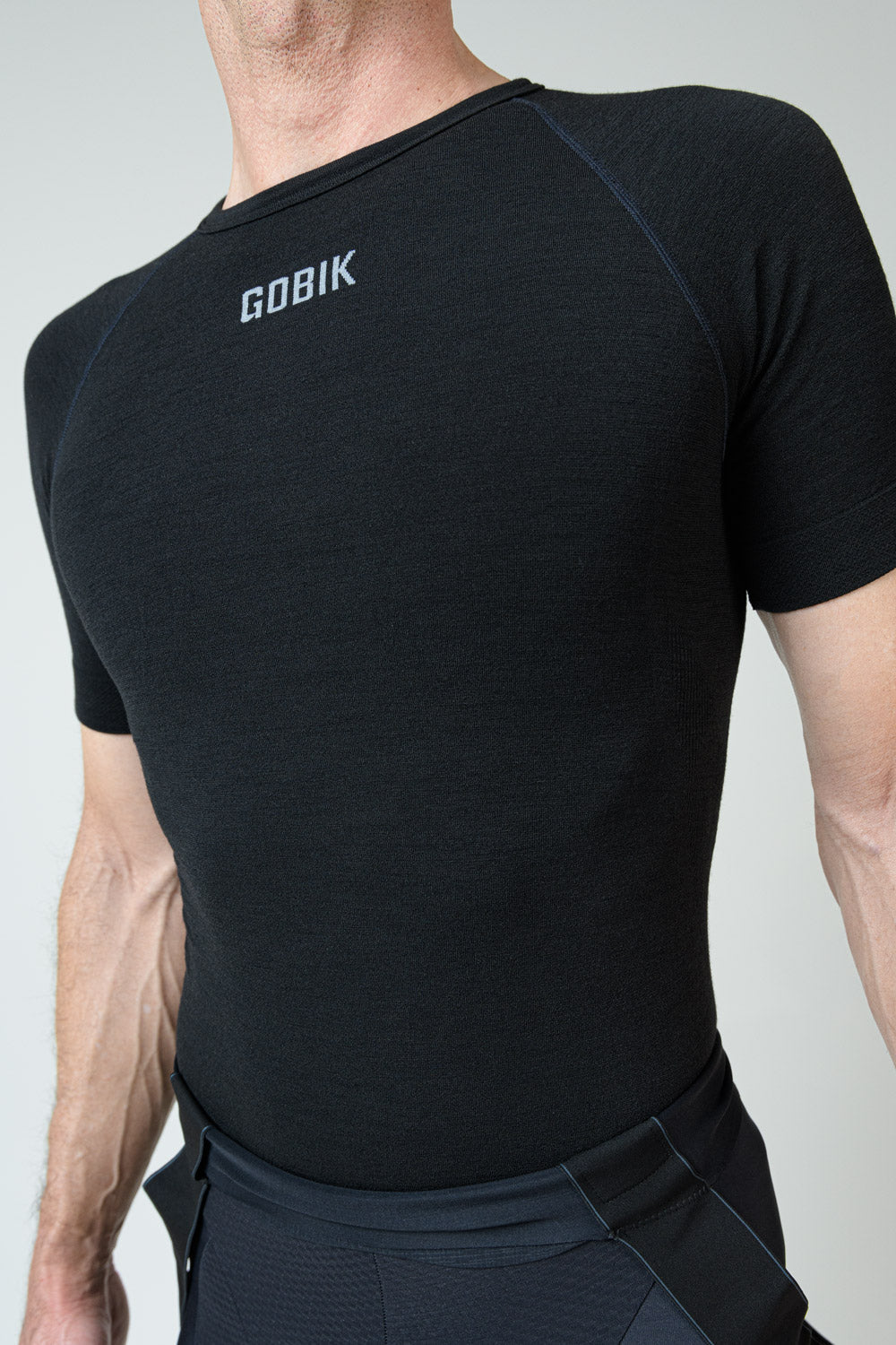 Camiseta Interior Manga Corta Winter Merino Gobik Hombre Coal #9