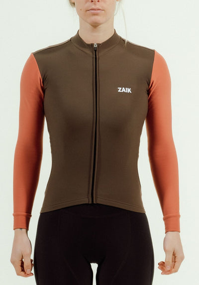 Zaik Maillot Manga Larga Essence Unisex Terracota