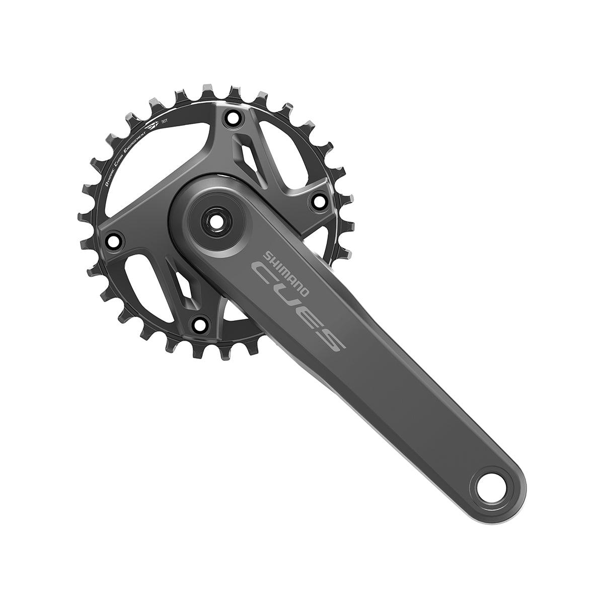 Juego Bielas/Plato Shimano Cues FC-U6000-1 30d 9/10/11v Sin Cazoletas Negro