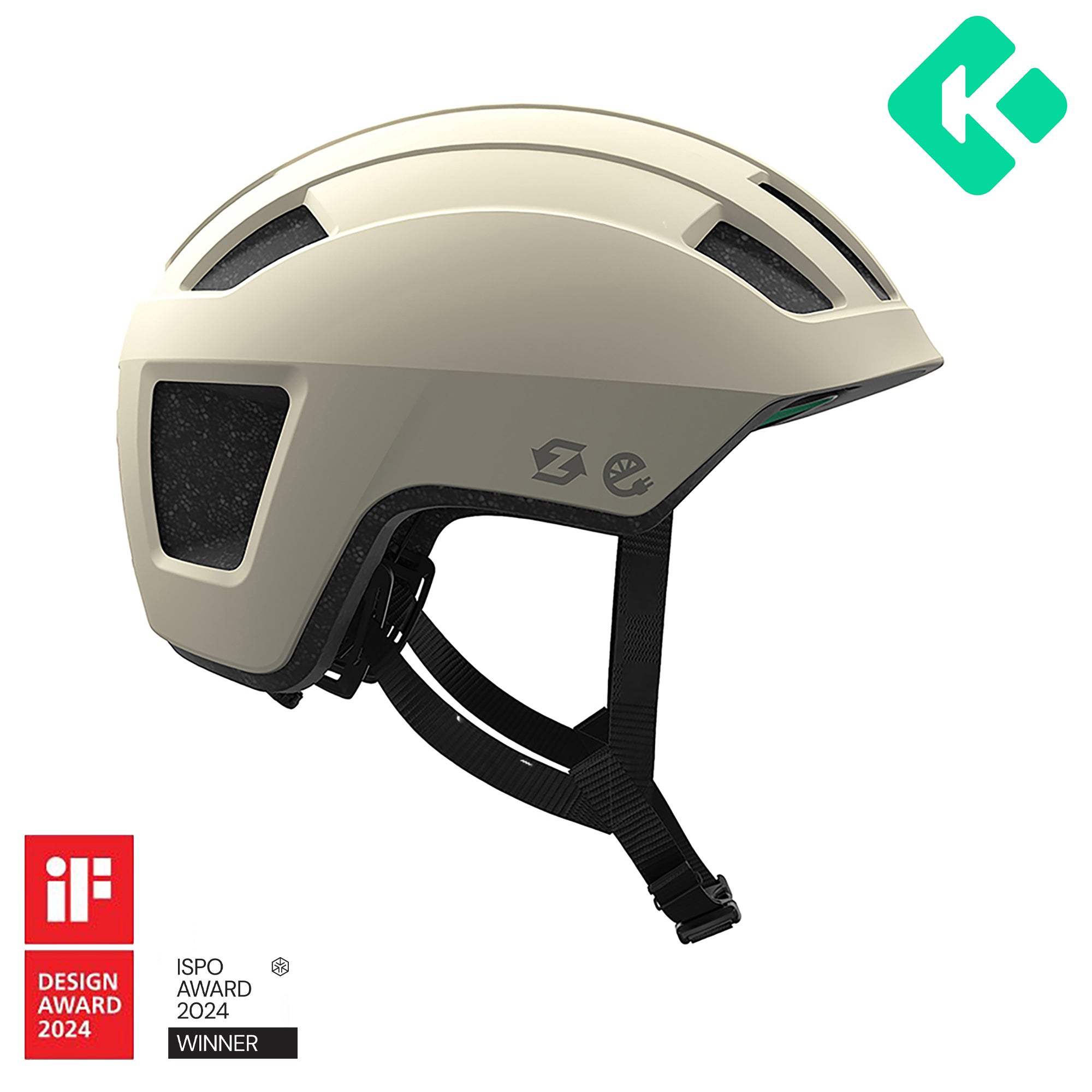 Casco Lazer Verde KC CE-CPSC Unisex Mate White Stone