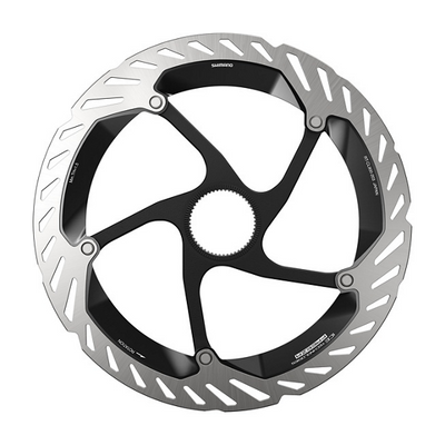 Disco Freno Shimano RT-CL900 Center Lock Ice Technologies Freeza Anillo Cierre Interno Plata/Negro