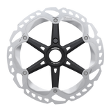 Shimano Bremsscheibe RT-EM810 Center Lock Ice Technologies Freeza Externer Sicherungsring Silber/Schwarz