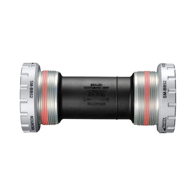 Eje Pedalier Shimano SM-BB52 Hollowtech II BSA Rosca Negro/Plata