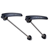 Cierres Rápidos Zipp Tangente Titanio 100mm/130mm Negro Logo Plata