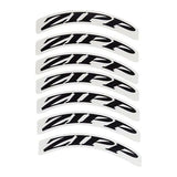 Zipp 808 Logo-Aufkleberset Ohne Rand 1 Laufrad/Scheibe Mattschwarz