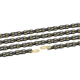 Kette Wippermann Connex 10SB 114 Glieder Connex Link 10s Schwarz/Gold
