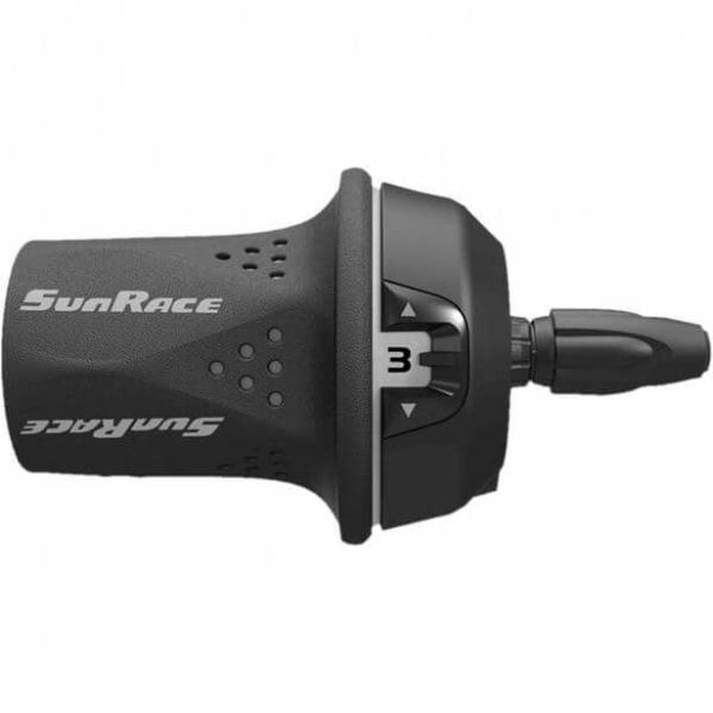 Mando Cambio Izquierdo Sunrace Twist Shifter Fricción 3v Negro