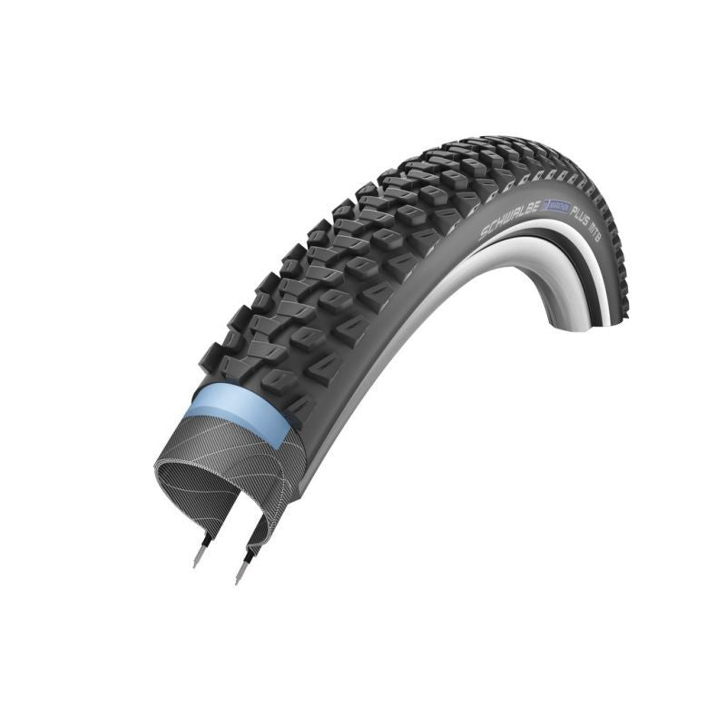 Cubierta Schwalbe Marathon Plus MTB SmartGuard HS485 TwinSkin Dual Rigida Negro Reflectante Negro