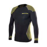 Camiseta Interior Biotex Hightech Sin Costuras Negro/Amarillo