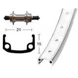 Roue Arrière Winora Serrage Rapide 135mm 6/7v Argent Mat