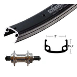 Roue Arrière Winora Schürmann Serrage Rapide 135mm 6/7v Noir/Argent