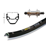 Roue Arrière Winora Exal ZX19 Serrage Rapide 100mm 6/7v Noir/Argent