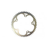 Plateau Stronglight Type Campagnolo Aluminium 9/10v Extérieur Argent