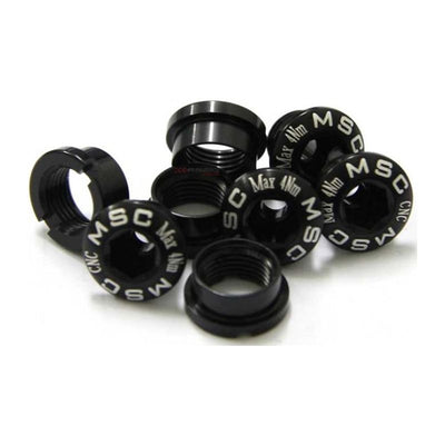 Kit Tornillos Stronglight Plato Doble MTB 4 Brazos Negro