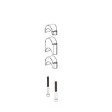 Kit Espaciadores Deda Extensiones Manillar Parabolica/Fastblack 2x10/2x15/2x30mm Negro