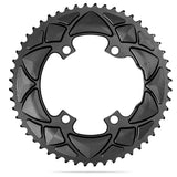 Plateau Absolute Black 110 Bcd 4 Bras Asymétrique Shimano 9100/8000 Aluminium Noir