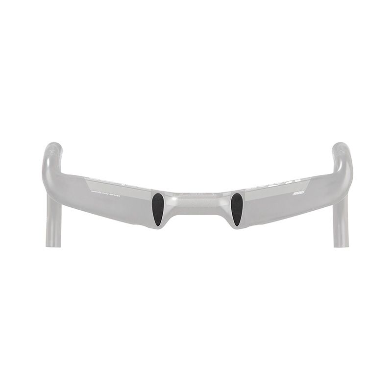 Juego Tapas Goma Vision Orificios Extension Manillar Metron 4D Negro