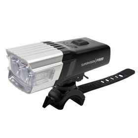 Luz Delantera Zefal Supervision F1500 USB Blanco/Negro
