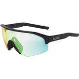 Lunettes Soleil Bolle Lightshifter Noir Mat Lentille Phantom Vert Clair Photochromique