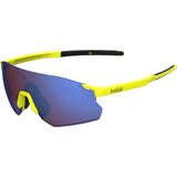 Lunettes Soleil Bolle Icarus Jaune Fluo Mat Lentille Marron Bleu