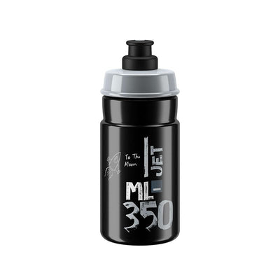 Bidon Elite Jet Negro/Logo Gris 350ml