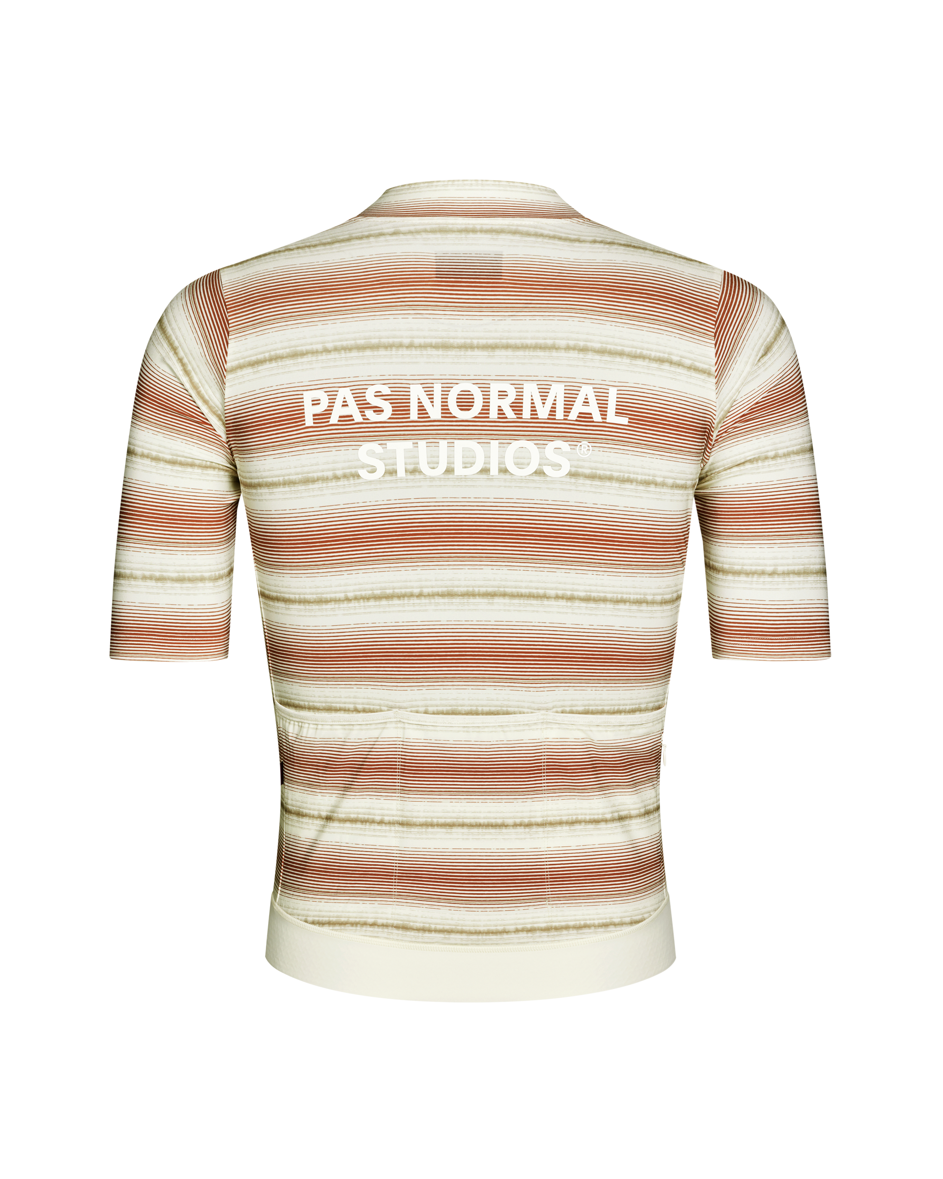 Maillot Manga Corta Pas Normal Studios Essential Hombre Off White Stripe #4
