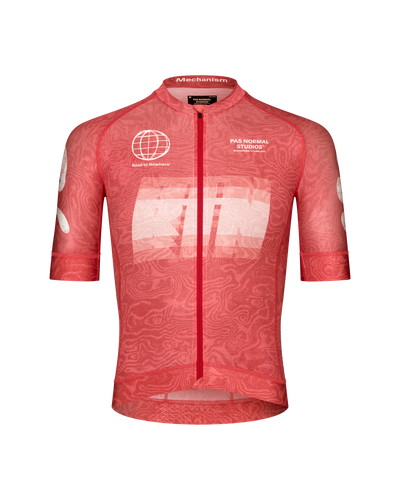 Maillot Manga Corta Pas Normal Studios Mechanism Logo Hombre AOP RTN Classic Red
