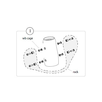 Kit Montaje Accesorios Cannondale Hardtail Neo HT Negro
