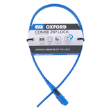 Kabelschloss Oxford Combi Zip Blau