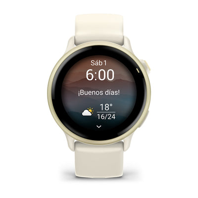 Reloj Garmin Vívoactive 6 Smartwatch GPS Blanco Oro #4