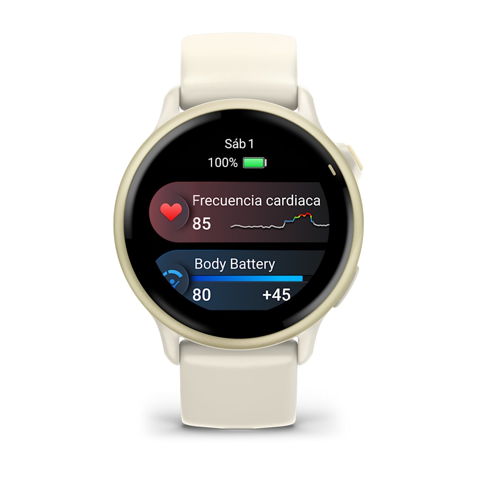 Reloj Garmin Vívoactive 6 Smartwatch GPS Blanco Oro #6
